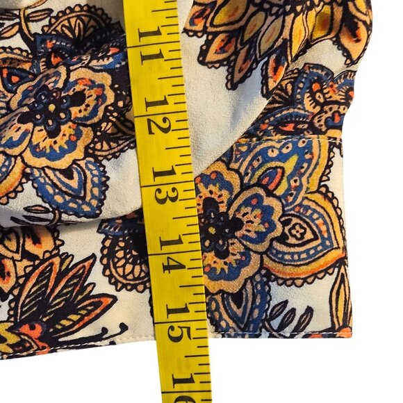 Free People Paisley Drape Halter Crop Top Boho Festival Summer Style Size XS - Picture 5 of 13